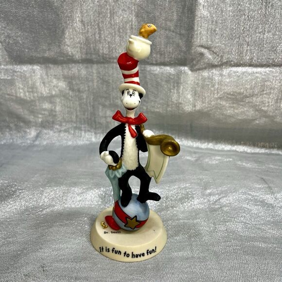 MINT Vintage 2000 Hallmark DR. SEUSS "HAT TRICKS"  Figurine 1E 8965 - Picture 1 of 5